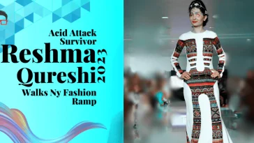 Acid Attack Survivor Reshma Qureshi Walks Ny Fashion Ramp