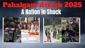 Visual summary of the Pahalgam attack and national response