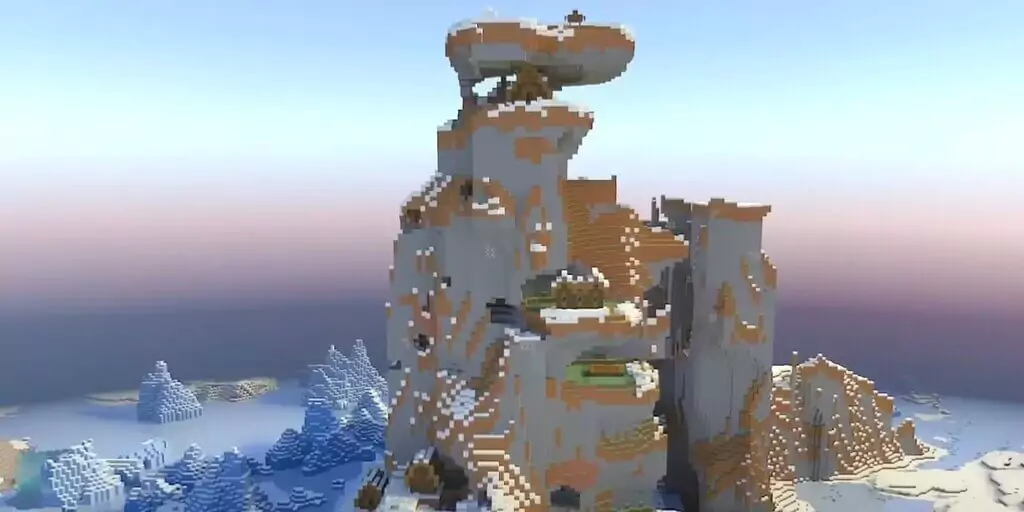 easy minecraft mountain house ideas
