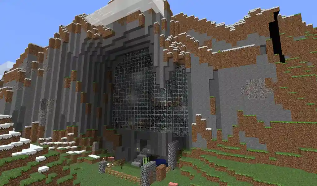 minecraft mountain house