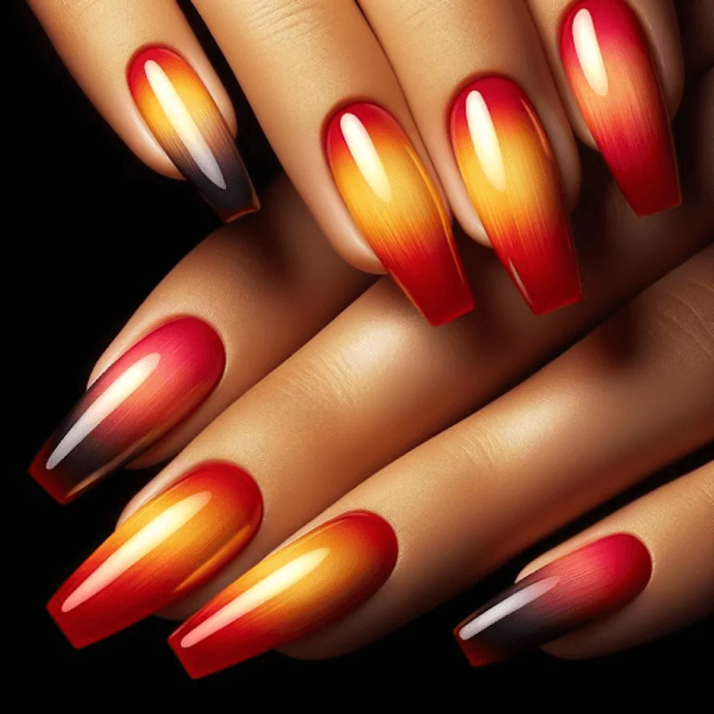 red nails ideas