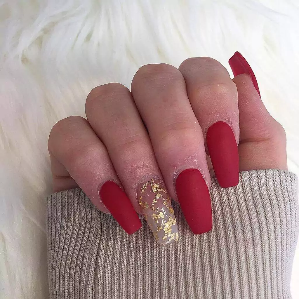 red french tip nails