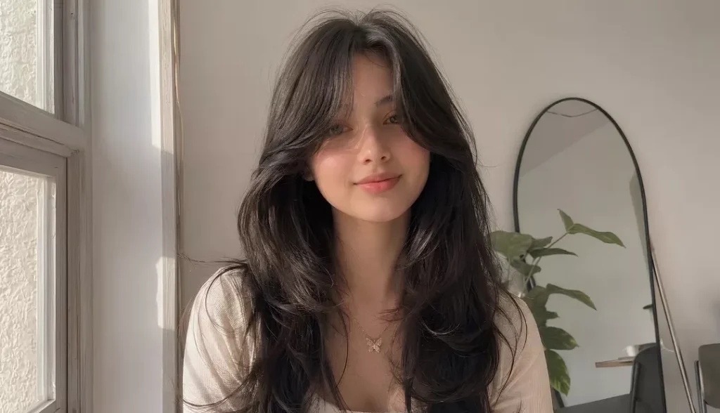 Layered Hair with Bangs