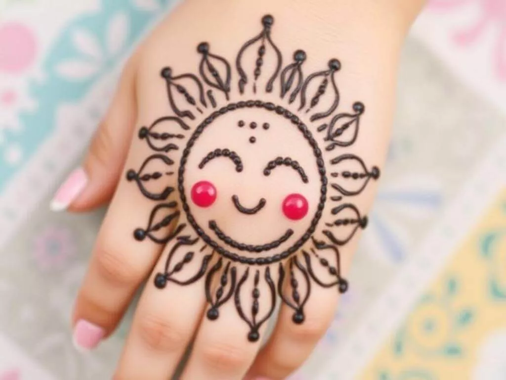 easy mehndi designs for kids