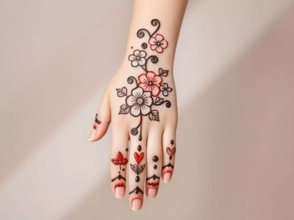 cute mehndi designs for kids