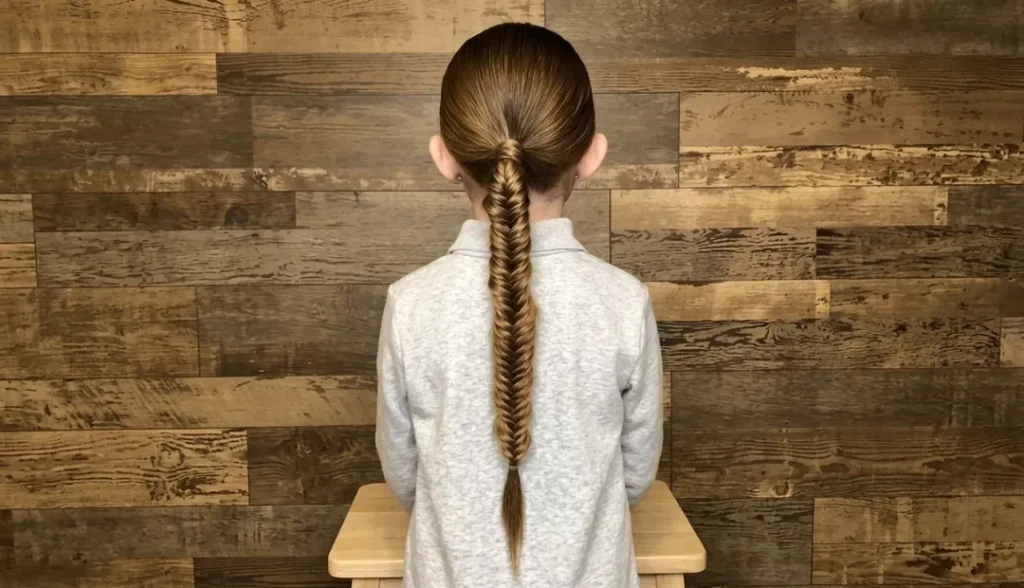 Simple Fishtail Braid hairstyles for girls