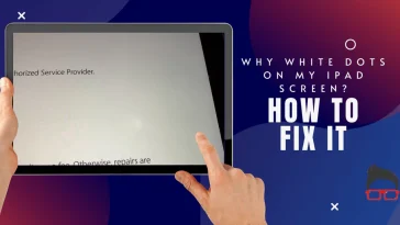 white dots on ipad screen