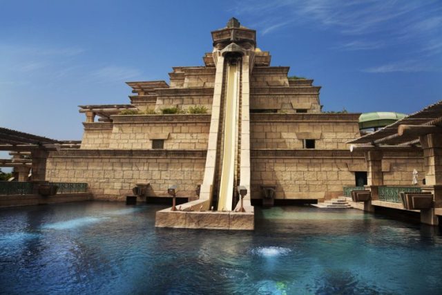 waterpark of atlantis the palm hotel dubai uae