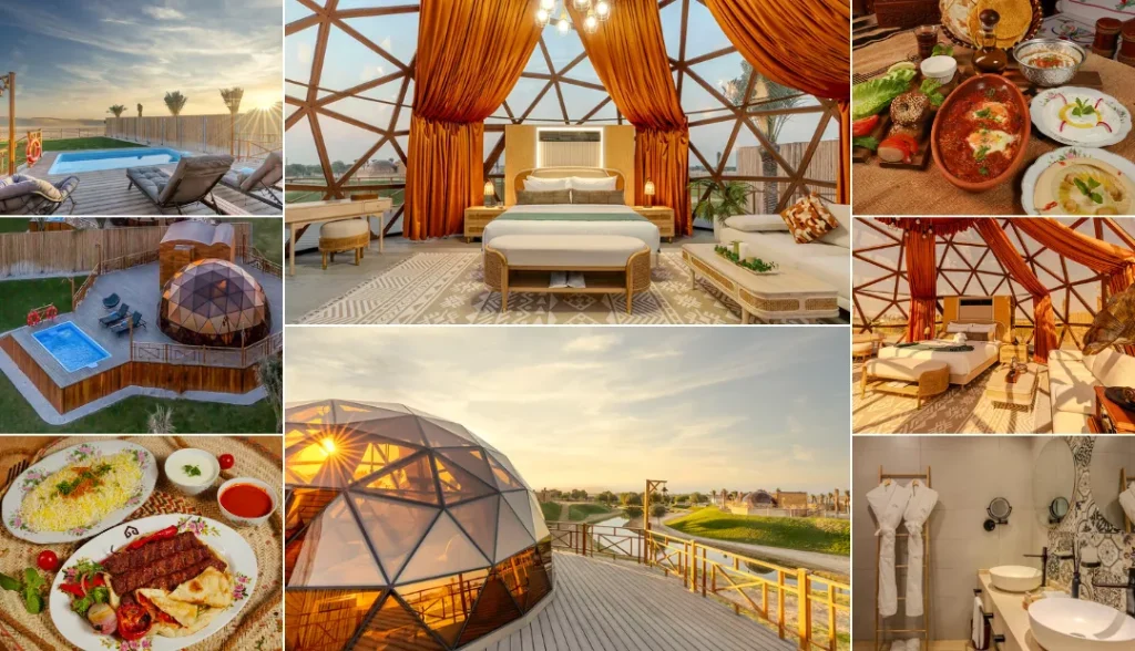 Al Marmoom Domes: Eco-Friendly Desert Glass Dome Glamping