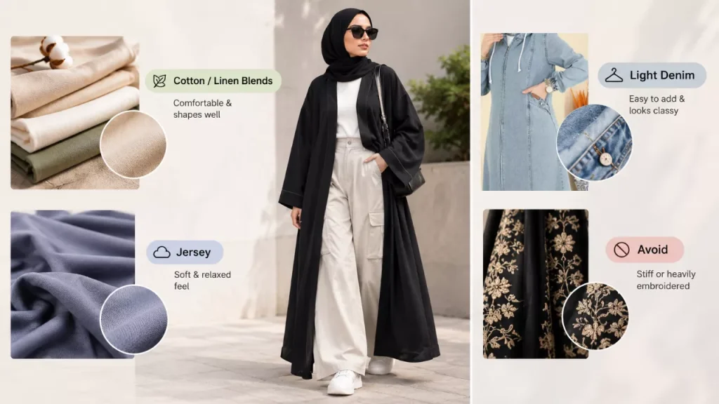 Choosing the Right Fabric for a Streetwear Abaya