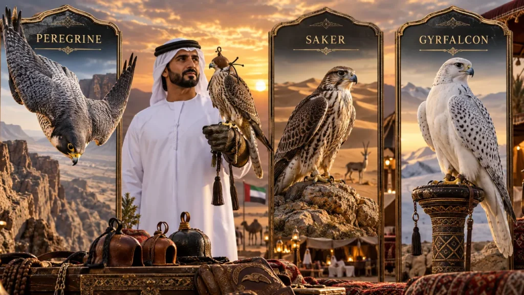 Common Falcon Species Used in the UAE