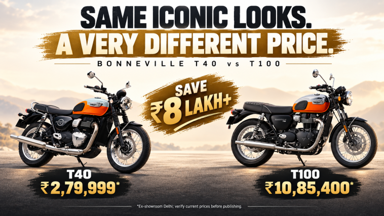 Bonneville T40 vs T100