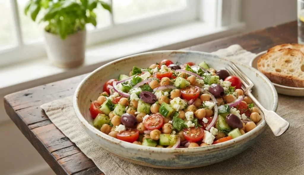 Chickpea Salad / Chana Chaat — Light but Filling